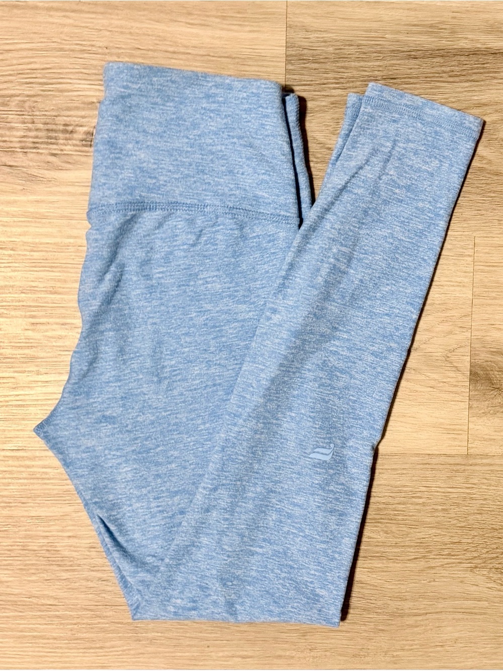 NWOT Fabletics Blue HeatherFlex High-Waisted Leggings - Size Small
